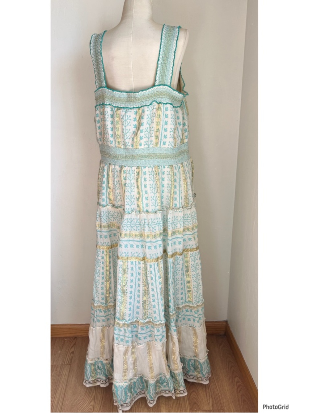 Soft Surroundings Aegean Tiered Maxi Dress XL - Picture 3 of 7